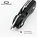 WITHARMOUR – TOT 6-in-1 2.75” closed Black EDC Camping Knife for Male and Female 420HC Steel Blade Aluminum with LED Light for Outdoor Survival Camping Hiking and Every Day Carry