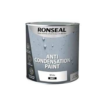 Ronseal ACPWM25L Anti Condensation Watercolour Paint White Matt 2.5 Litre, 2.5L