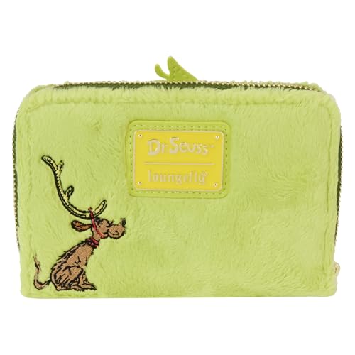 Loungefly Dr Seuss Plush Grinch Glow Cosplay Zip Around Wallet3