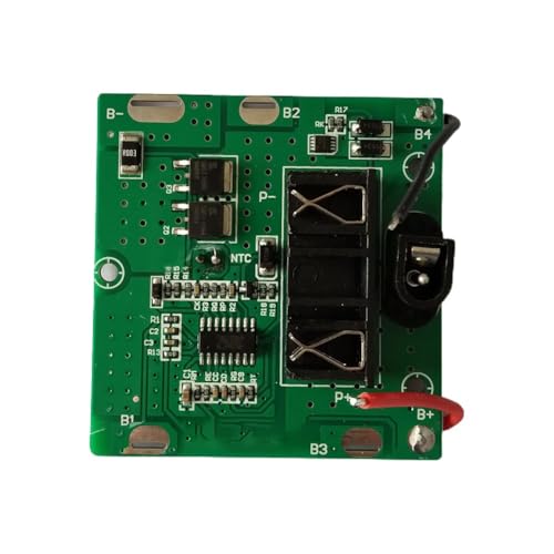 5S 12A 21V Li-ion Battery Protection Board with DC Connector, Overcharge Overdischarge Protection Circuit, High Current Discharge 30±5A, Short Circuit and Protection, PCB