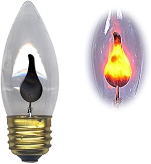 National Artcraft Flicker Flame Bulb with Standard Base Flickers with A Soft Orange Glow (Pkg/5)