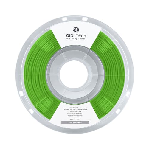 QIDI TECH ABS Odorless Filament 1.75mm, 3D Printer Filament ABS 1kg Spool (2.2lbs), Green