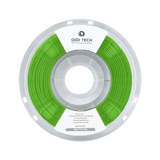 R QIDI TECHNOLOGY Odorless ABS Filament 1.75mm, 3D Printer Filament, 1 KG Spool (2.2lbs), 3D Printing Filament Fit Most FDM 3D Printers, Green