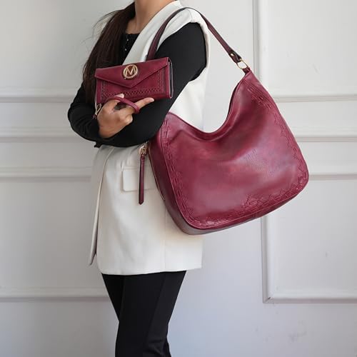 Image of MKF Collection Shoulder Bag for Women, Top-Handle Crossbody Purse Satchel Handbag