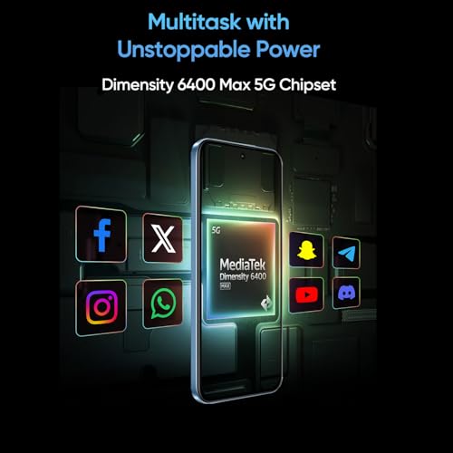 Image of realme 15T 5G Smartphone 8+128GB Silk Blue 6.67inch Screen, 120Hz Display,7000mAh Battery,60W Fast Charge,Front & Rear Dual 50MP Cameras, Dimensity 6400 Max 5G Chipset,IP69