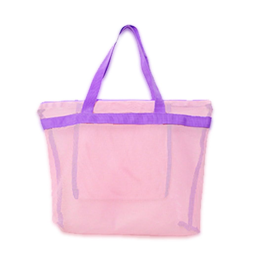 Bolsa de playa de gran capacidad, bolsa de aseo de viaje, bolsa de playa de malla, bolsa de juguetes de arena, bolsa de almacenamiento de juguetes para la familia