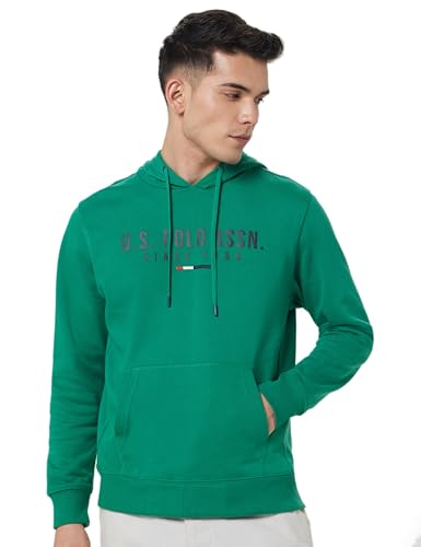 Image of U.S. Polo ASSN. Knitted Regular Fit Sweatshirt for Man - 100% Cotton, Full Sleeves Men Sweatshirts