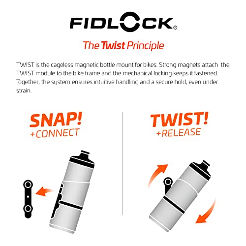 FIDLOCK Twist Bottle Connector – Ersatz-Connector für Magnet-mechanisches Flaschenhaltersystem, kompatibel mit Twist Bottle 450, 450 Kids… – Ansicht 4