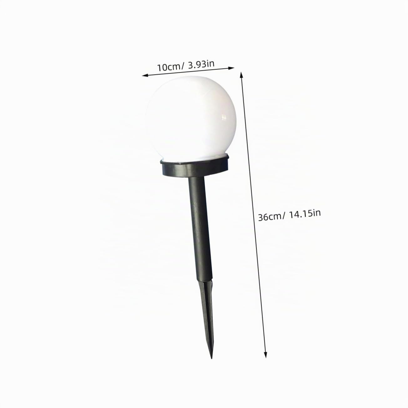 Holibanna 4Pezzi Solare da Giardino Forma Sfera Bianca Illuminazione Esterna per Giardino e Patios LED Ricaricabili con Solare Impermeabili e Automatiche per Uso