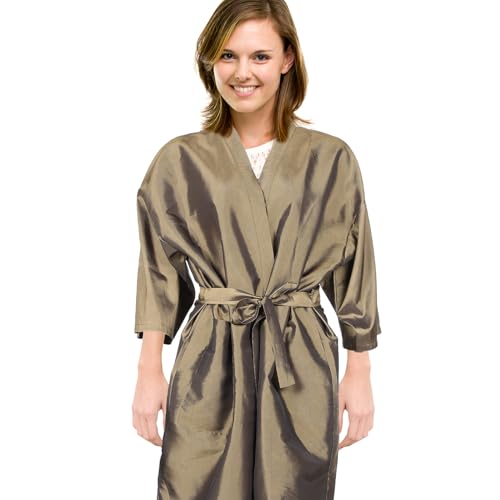 iplusmile Capa para Cliente de Barbería Bata para Peluquería Bata de Salón Reutilizable Ligera Cuello Capa para Cuidado del Cabello para Salón de Belleza Corte y Teñido miniatura 7