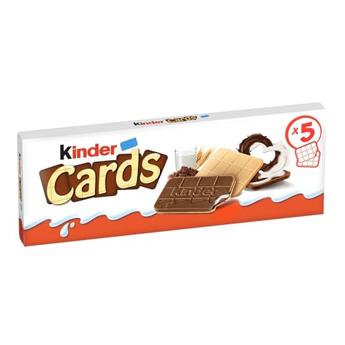 Kinder Cards, Biscotti ripieni, 5 pezzi da 25,6 gr