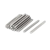 TOP-VIGOR 20Pcs M4-0.7 x 50mm Length Fully Threaded Rod, 304 Stainless Steel Right Hand Threaded Rods, Fully Studding Rod Bar for Anchor Bolts, Clamps, Hangers and U-Bolts