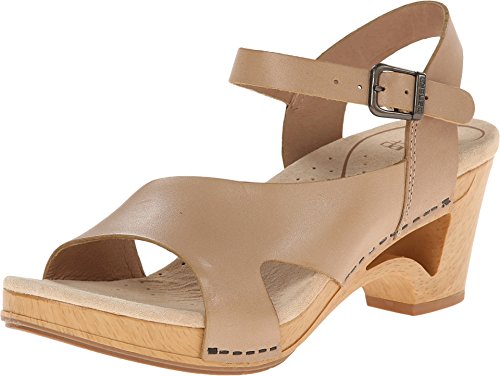 Dansko Women's Tasha Dress Sandal, Sand Full Grain, 39 EU/8.5-9 M US