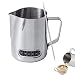 Caraffa per latte con termometro, 600 ml in acciaio inox per latte e latte art penna per caffè per la produzione di latte e cappuccino