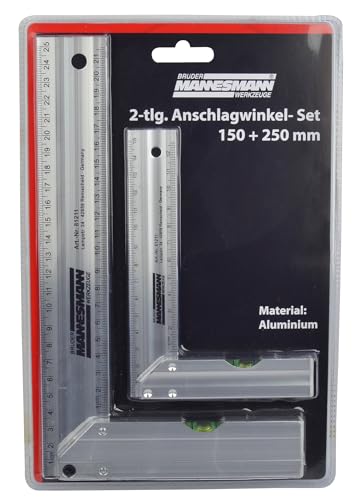 Brüder Mannesmann M81211 2-tlg. Anschlagwinkel-Set