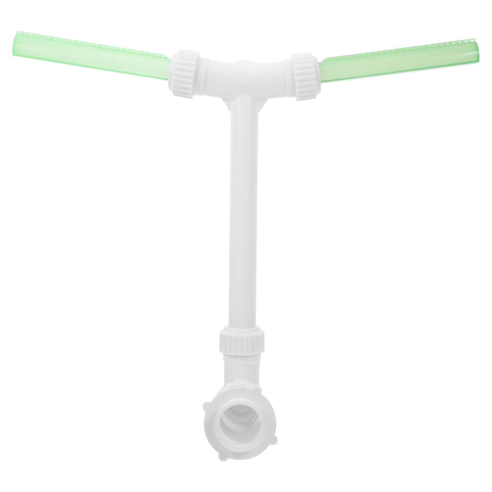 Fuente de Cascada Doble para Piscina y Estanque Diseño de Doble Cabezal en Plástico Blanco, Fácil de Remover Soporte Resistente para Airear el Agua