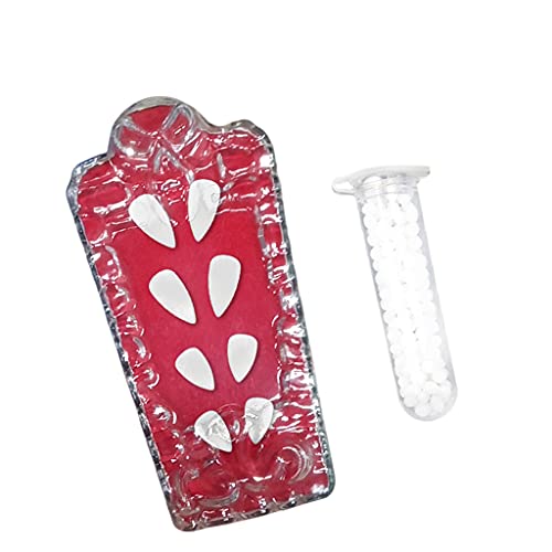 AMLESO 4 pares de dentes de vampiro Halloween dentes dentadura zumbi fantasma demônio para festa de