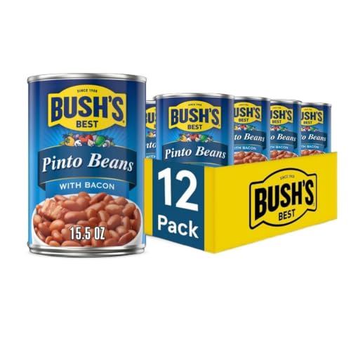 Bush's Pinto Beans with Bacon 12-15.5 oz