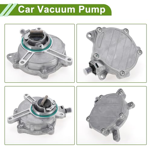 Bomba de Vacío para Frenos N.o 06D145100G, Bomba de Vacío para Motor para Volkswagen Passat 2.0L (2006-2008), Aleación de Aluminio, Tonos Plateados, 1 Unidad miniatura 6