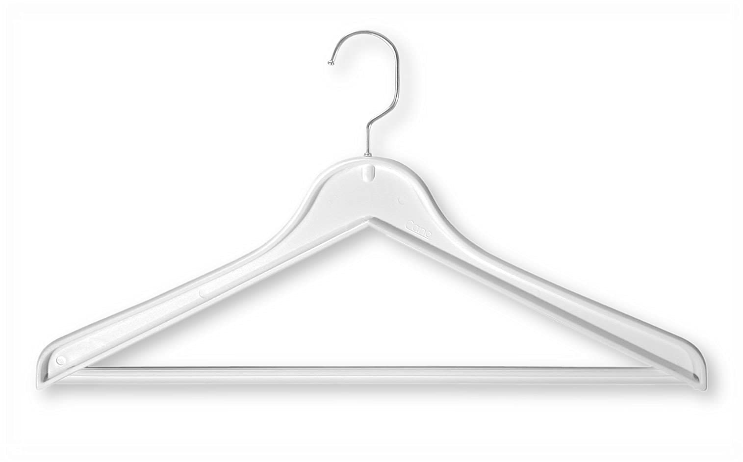 Cano 5 Perchas Plástico, Blanco, 43 Cm