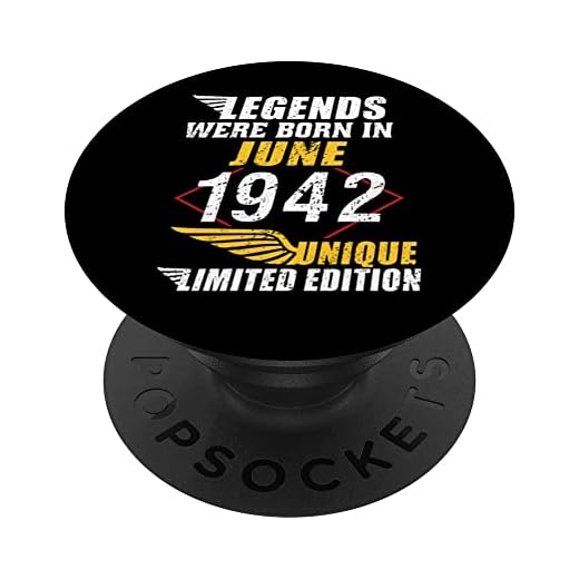 Cumpleaños Junio 1942 Edición Limitada Regalo Legend June PopSockets PopGrip Intercambiable