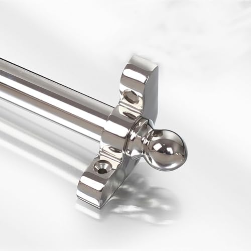 Brass Stair Rods Set for Carpets - Minimalist Tubular Design, Easy Installation, Non-Slip Runner Rods, Available in 3, 5, 10, 13 Pieces (13pcs, 50in)