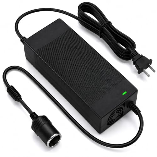 Yutasa AC/DC変換アダプター 12V 20A 240W 家庭用電源変換コンバーター シガーソケット対応 車載用品を家庭で使用可能 PSE認証済 車載冷蔵庫 車用掃除機 空気入れ 扇風機 LED機器対応 冷却ファン搭載 防災用品