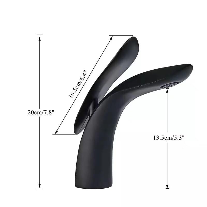 Grifos de lavabo de cascada de latón para baño modernos con grifo mezclador frío y caliente 2