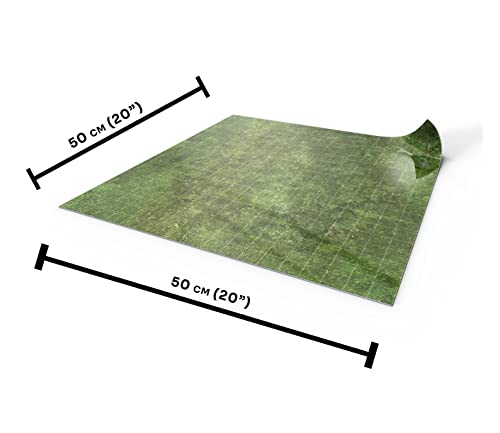 PLAYMATS Trockenlöschmatte RPG 50x50 - Gras (quadratisch) Cover