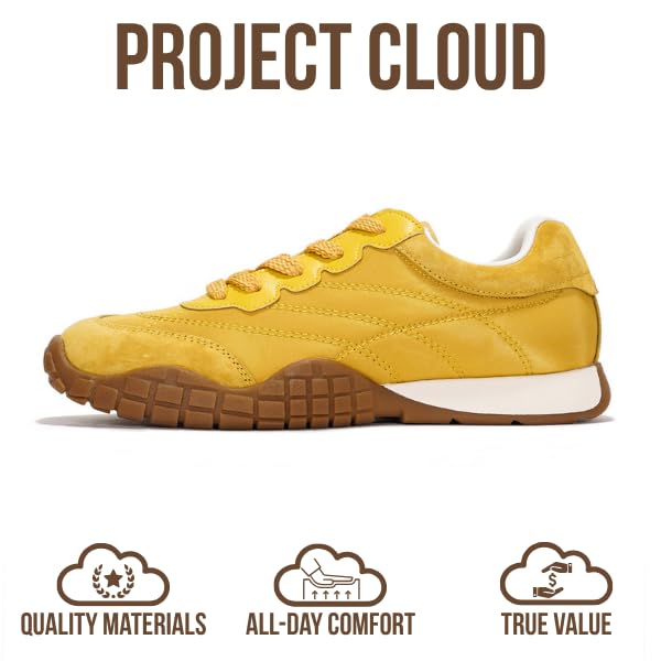 Project Cloud Sneakers for Women - Lightweight with Memory Foam Insole Womens Sneakers - Walking Shoes Women Footwear - Womens Shoes (Donna Hitop)3