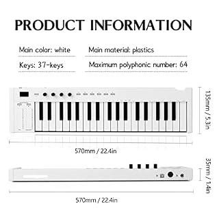 WJCCY 37 Touches Multi-funcations Midi Clavier Portable Electronic Piano numérique orchestrations Instrument de Musique… - Les Beatles, Paul McCartney, John Lennon, RIngo Starr, George Harrison WJCCY 37 Touches Multi-funcations Midi Clavier Portable Electronic Piano numérique orchestrations Instrument de Musique… – Image 2