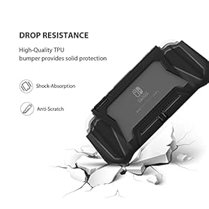 FIWWAT-Protective-Case-for-Nintendo-Switch-Lite-with-Detachable-TPUBuilt-in-PC-Screen-Protector-2-x-Thumb-Grip-Caps-nintendoswitch