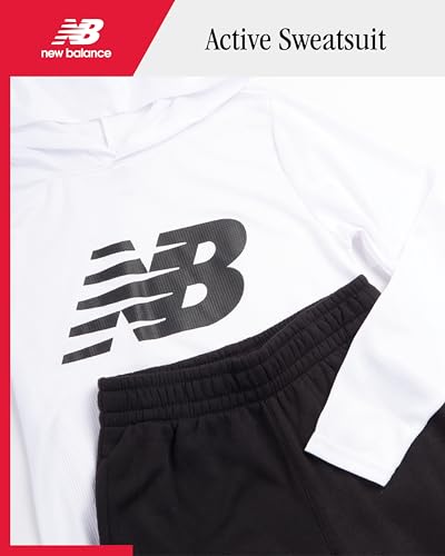 New Balance Boys 2 Piece Waffle Knit Hoodie Sweatshirt & Jogger Sweatpants - image 2