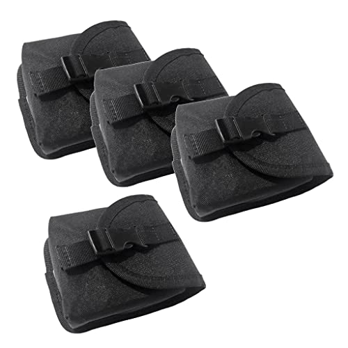 4pcs Replacement Scuba Dive Weight Belt Pocket Pouch with Quick Release Buckle 5.5