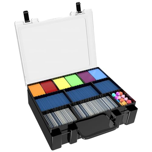 FULLCASE Trading Card Storage, 2400+ Sports Cards Game Deck Box Holder Organizer for Panini for PM TCG for C.A.H for Yoto 3