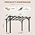 Endark 12 * 10FT Cedar Wood Pergola, Wind Secure, Strong, Quality Made, Rot Resistant, Concrete Anchors, Spacious for Outdoor Patio, Deck