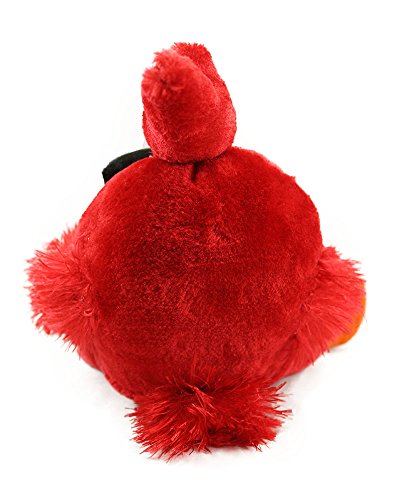 Image of Tickles Sitting Angry Bird Stuffed Soft Plush Toy for Kids Birthday Gifts (Size: 22 cm Color: Red)