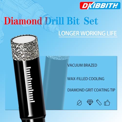 DKIBBITH 1/4-Inch Diamond Drill Bits