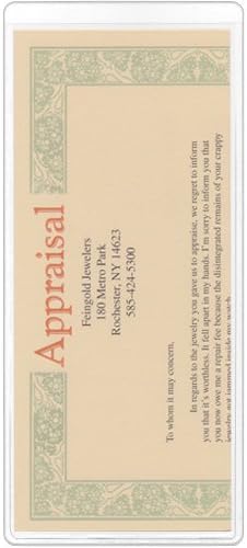 StoreSMART® - Clear Plastic Brochure/Policy/Ticket Holders - 5 Pack - RR9124-5