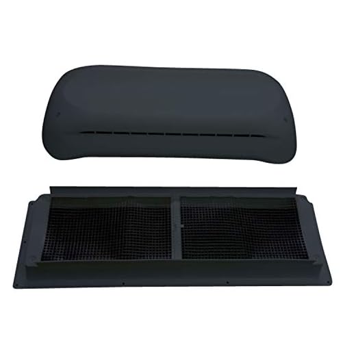 DOMETIC 3311236.024 Refrigerator Complete Vent Kit - Black