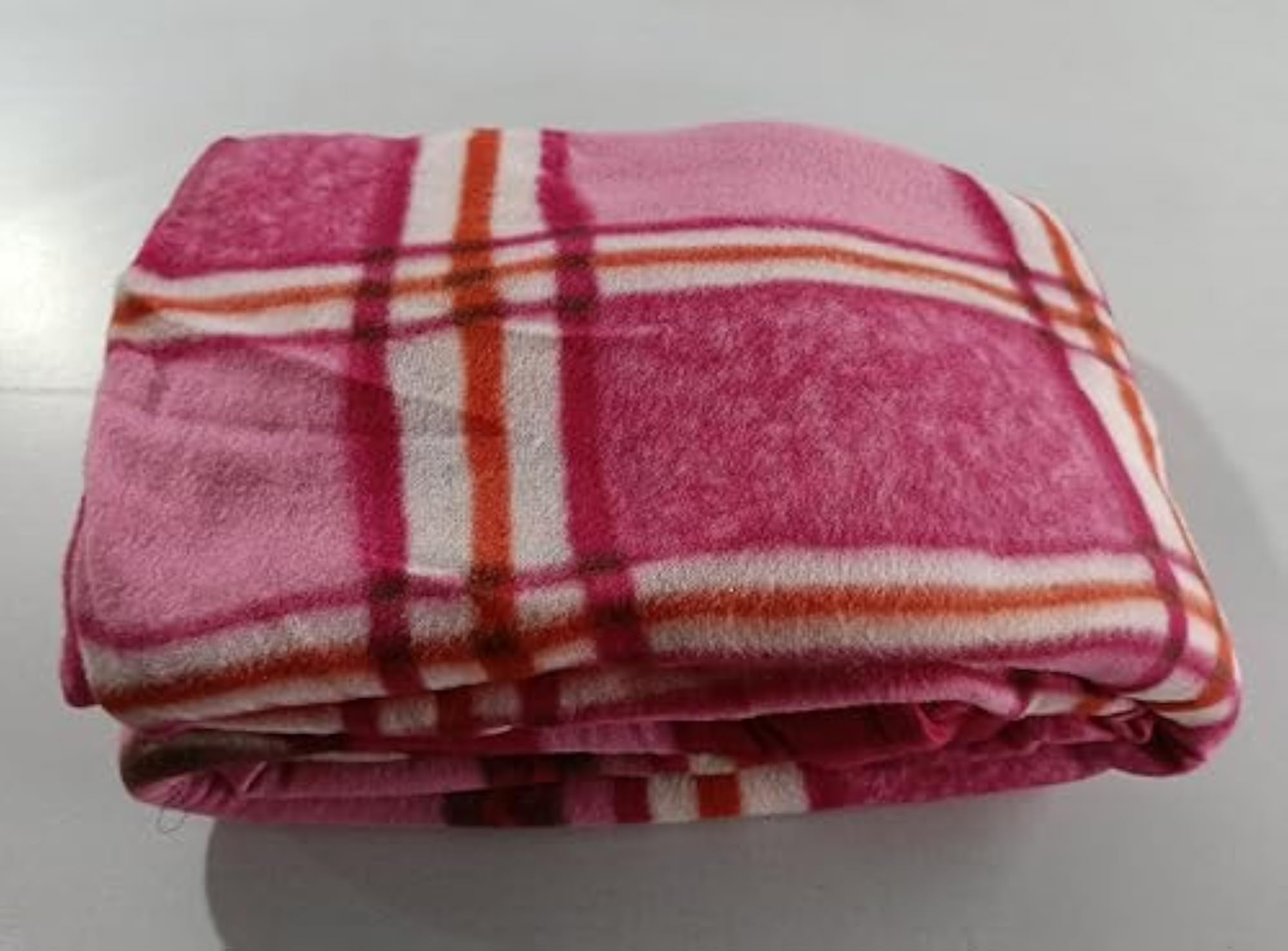 Single Zipper Quilt Cover, Woollen 90x60, Box Pink