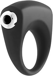 S Pleasures Smooth Operator - Vibrating Ring Black 120 g, 1 unidad