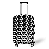 Conception parfaite et unique: Voyage valise protecteur la conception unique peut vous aider à identifier vos bagages rapidement et facilement; la conception parfaite convient à vos bagages parfaitement, facile à monter et démonter, fermeture en bas.