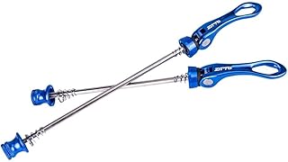 Pinchos QR para bicicleta, diseño ligero y resistente, adecuado para la mayoría de bicicletas de montaña, múltiples opciones de color (azul)