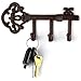 LULIND - Wall Mounted Rustic Key Holder (Vintage Cast Iron) (Rustic Brown)