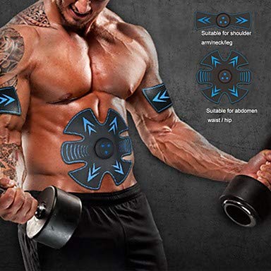 Estimulador de abdominales EMS Abs Trainer Recargable Electrónico Barra de Fuerza Tonificador muscular Tonificación muscular Tummy Fat Burner Ejercicio y Fitness Rutina de ejercicio Culturismo por