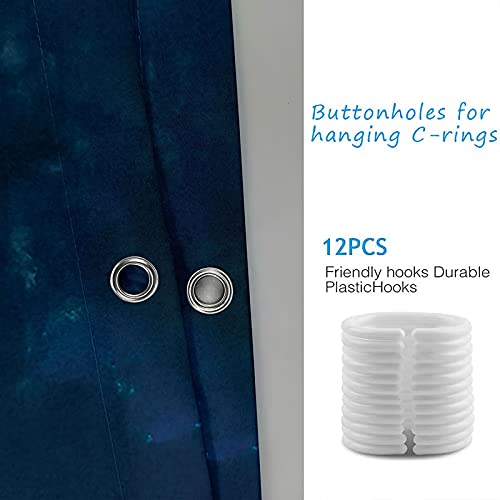 Rideau de douche de qualité supérieure en polyester durable lavable et hydrofuge