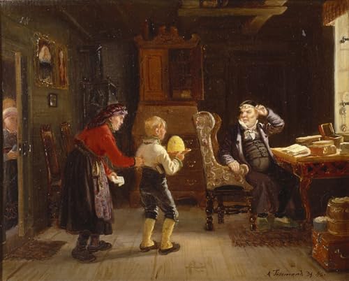 Toile murale abstraite Adolph Tidemand pour créer une ambiance élégante au salon