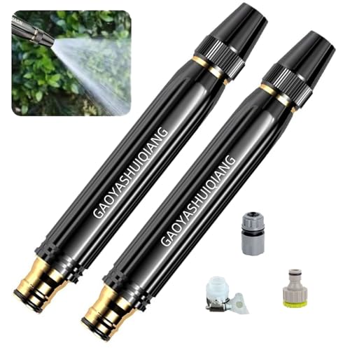 Embout Tuyau d'Arrosage Haute Pression, Buse Réglable Multifonction, Lance pour Tuyau Arrosage, Jet Puissant pour Jardin, Voiture et Nettoyage Extérieur