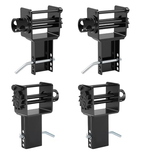 Image of Pocket Winch, Trailer Stake Pocket Winch, Working Load Limit 5,400Lbs and Breaking Strength 16,200Lbs, Adjustable Cotter Pin Holes for Securing Heavy Loads on Flatbeds, Trailers, Trucks(4 Pcs)
